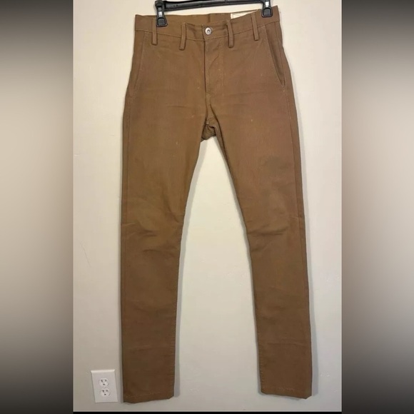 RGT Rogue Khaki Officer Trouser Slim Tapered Pant Size 27x34 Originally195 30x34 - Picture 1 of 12
